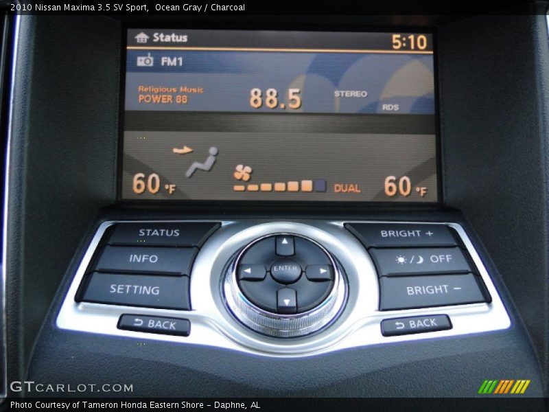 Ocean Gray / Charcoal 2010 Nissan Maxima 3.5 SV Sport