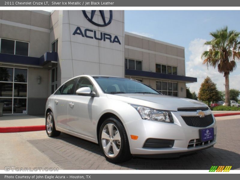 Silver Ice Metallic / Jet Black Leather 2011 Chevrolet Cruze LT