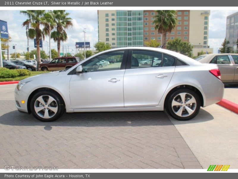 Silver Ice Metallic / Jet Black Leather 2011 Chevrolet Cruze LT