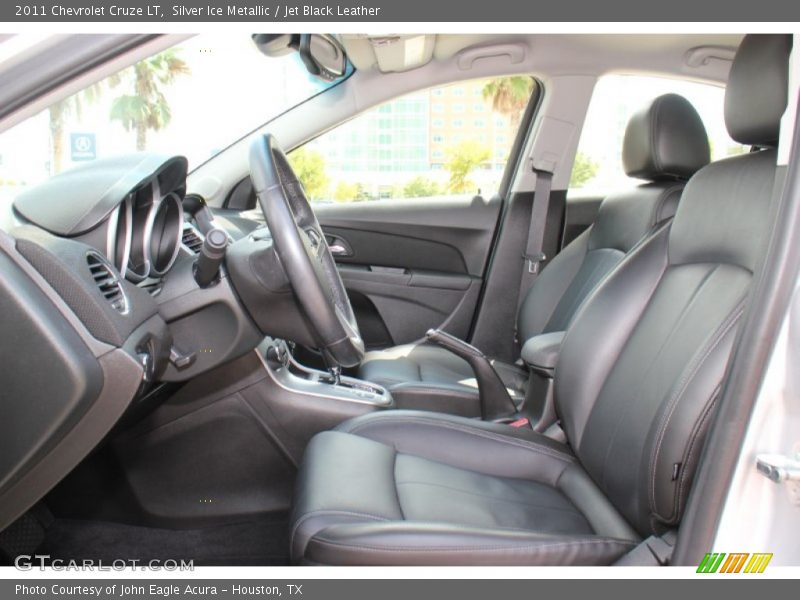 Silver Ice Metallic / Jet Black Leather 2011 Chevrolet Cruze LT