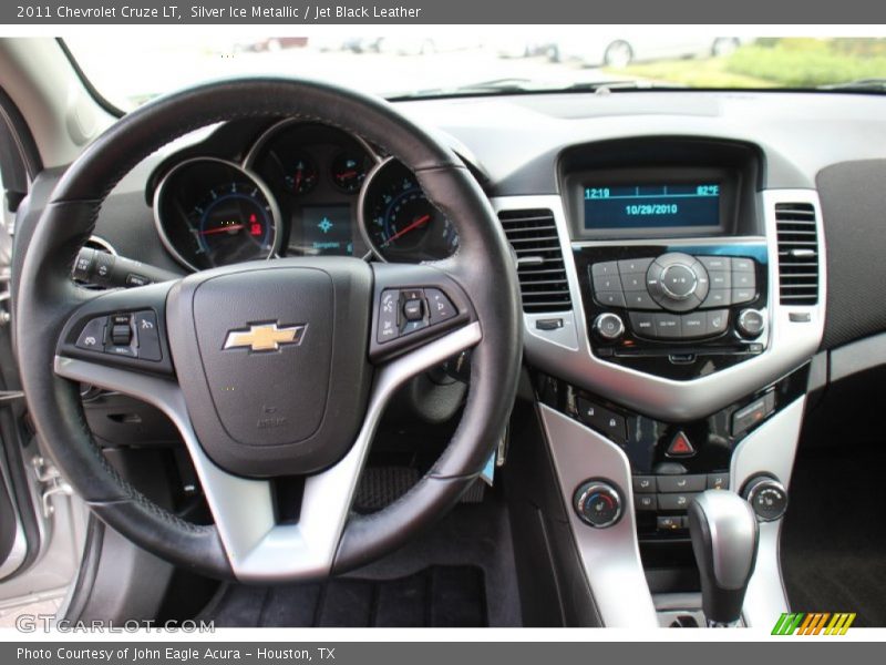 Silver Ice Metallic / Jet Black Leather 2011 Chevrolet Cruze LT