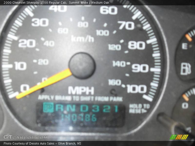 Summit White / Medium Oak 2000 Chevrolet Silverado 1500 Regular Cab