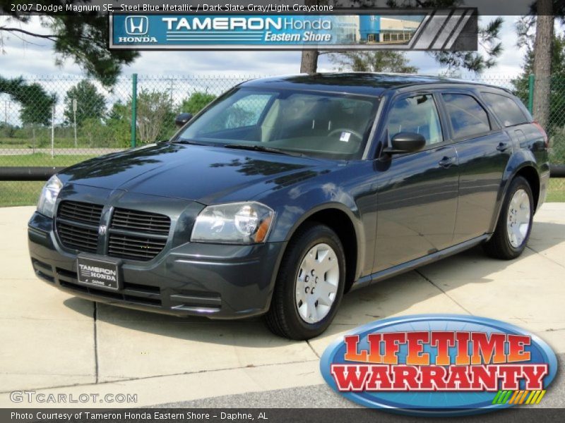 Steel Blue Metallic / Dark Slate Gray/Light Graystone 2007 Dodge Magnum SE
