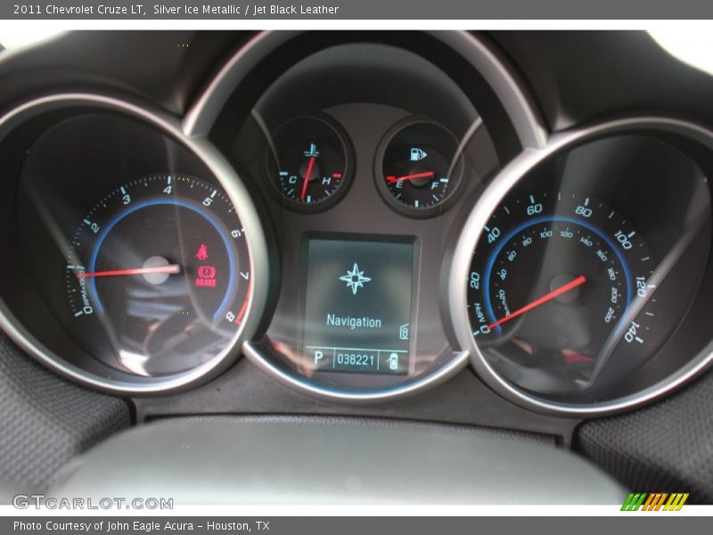 Silver Ice Metallic / Jet Black Leather 2011 Chevrolet Cruze LT