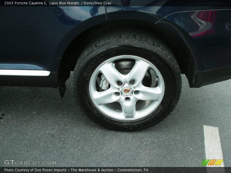 Lapis Blue Metallic / Stone/Steel Gray 2003 Porsche Cayenne S