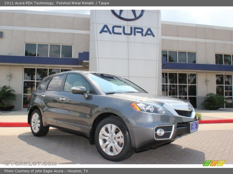 Polished Metal Metallic / Taupe 2011 Acura RDX Technology