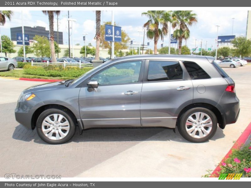 Polished Metal Metallic / Taupe 2011 Acura RDX Technology