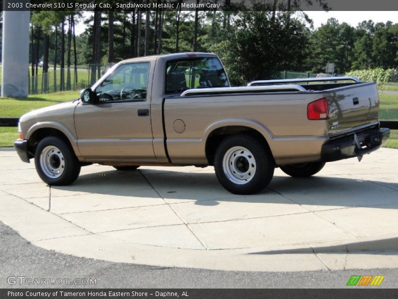 Sandalwood Metallic / Medium Gray 2003 Chevrolet S10 LS Regular Cab