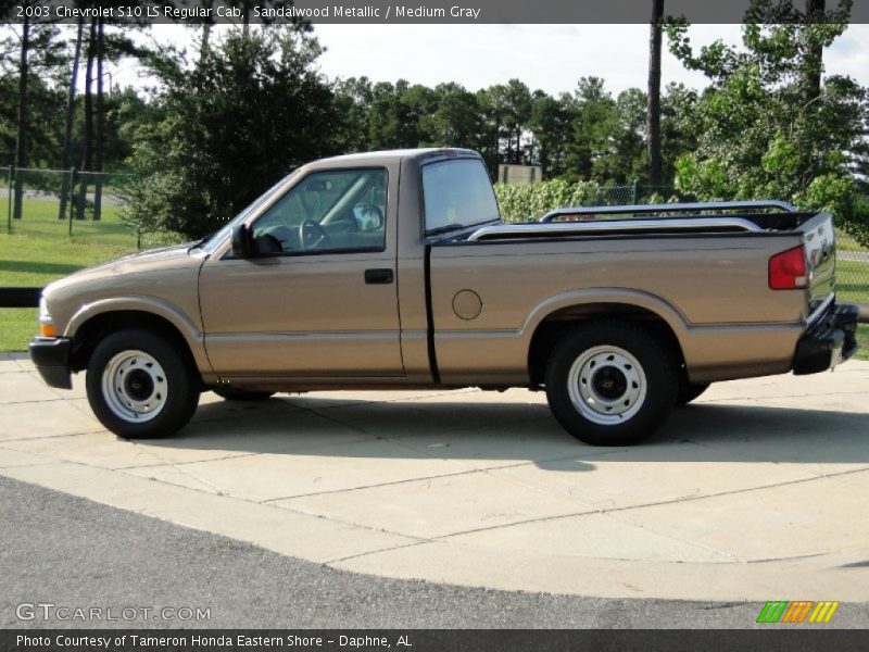 Sandalwood Metallic / Medium Gray 2003 Chevrolet S10 LS Regular Cab