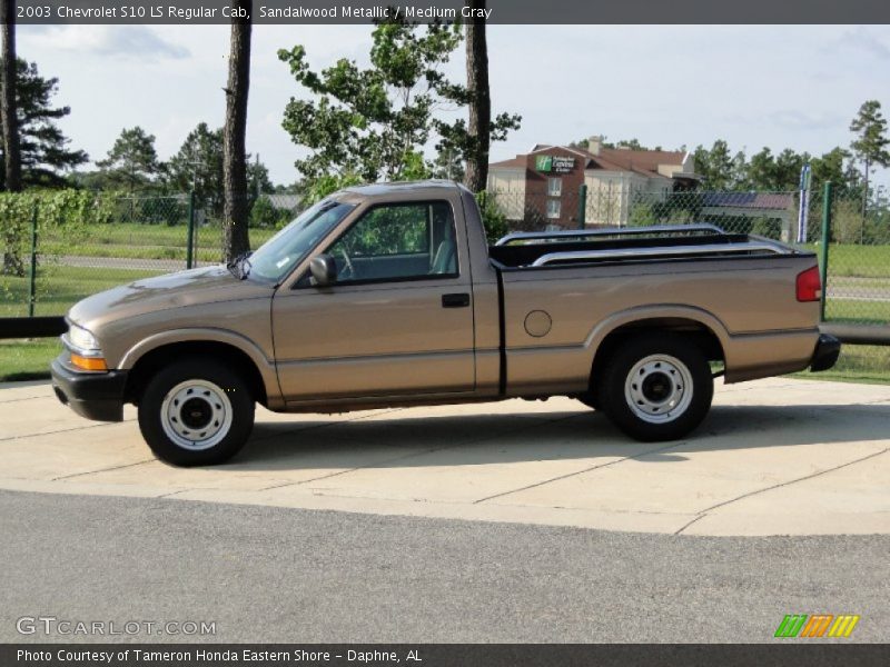 Sandalwood Metallic / Medium Gray 2003 Chevrolet S10 LS Regular Cab