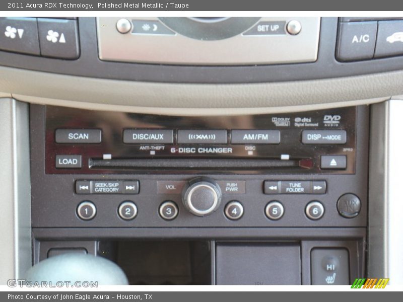 Polished Metal Metallic / Taupe 2011 Acura RDX Technology