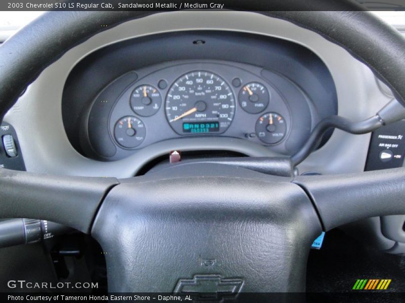 Sandalwood Metallic / Medium Gray 2003 Chevrolet S10 LS Regular Cab