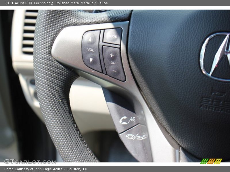 Polished Metal Metallic / Taupe 2011 Acura RDX Technology
