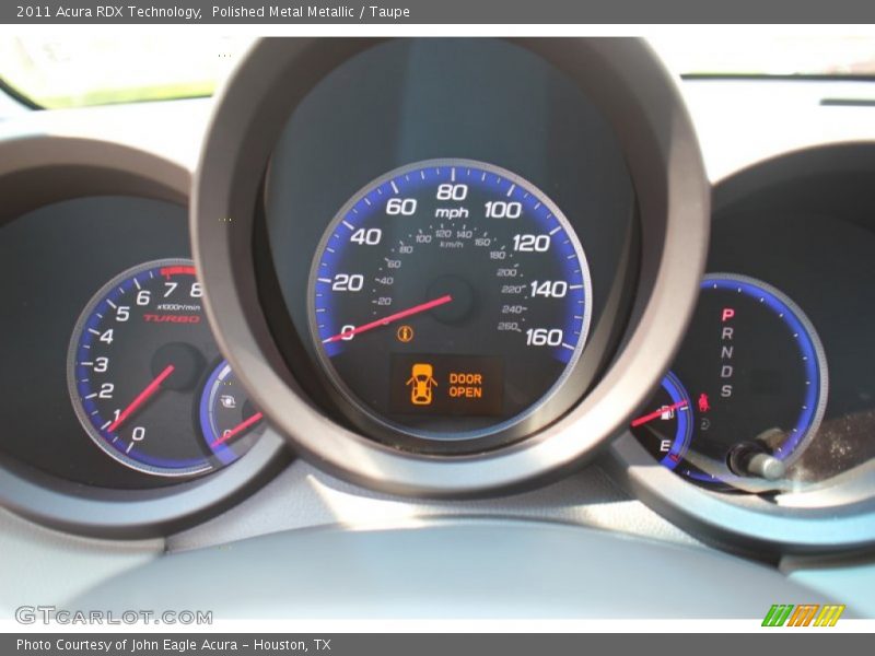 Polished Metal Metallic / Taupe 2011 Acura RDX Technology
