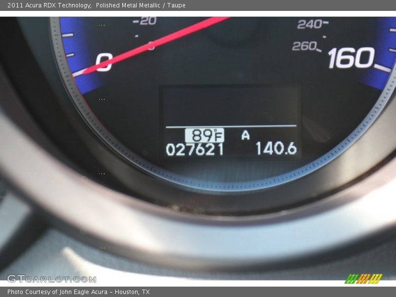 Polished Metal Metallic / Taupe 2011 Acura RDX Technology