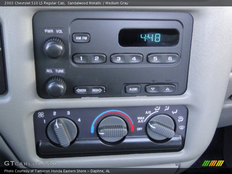 Sandalwood Metallic / Medium Gray 2003 Chevrolet S10 LS Regular Cab
