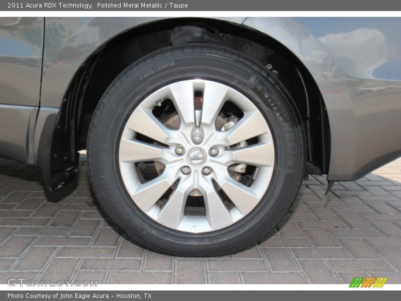 Polished Metal Metallic / Taupe 2011 Acura RDX Technology