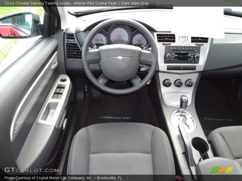 Inferno Red Crystal Pearl / Dark Slate Gray 2010 Chrysler Sebring Touring Sedan