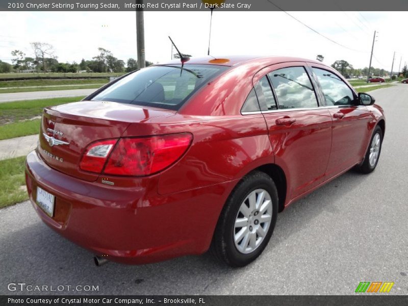 Inferno Red Crystal Pearl / Dark Slate Gray 2010 Chrysler Sebring Touring Sedan