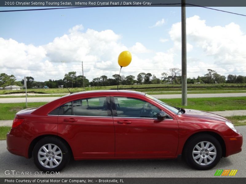 Inferno Red Crystal Pearl / Dark Slate Gray 2010 Chrysler Sebring Touring Sedan