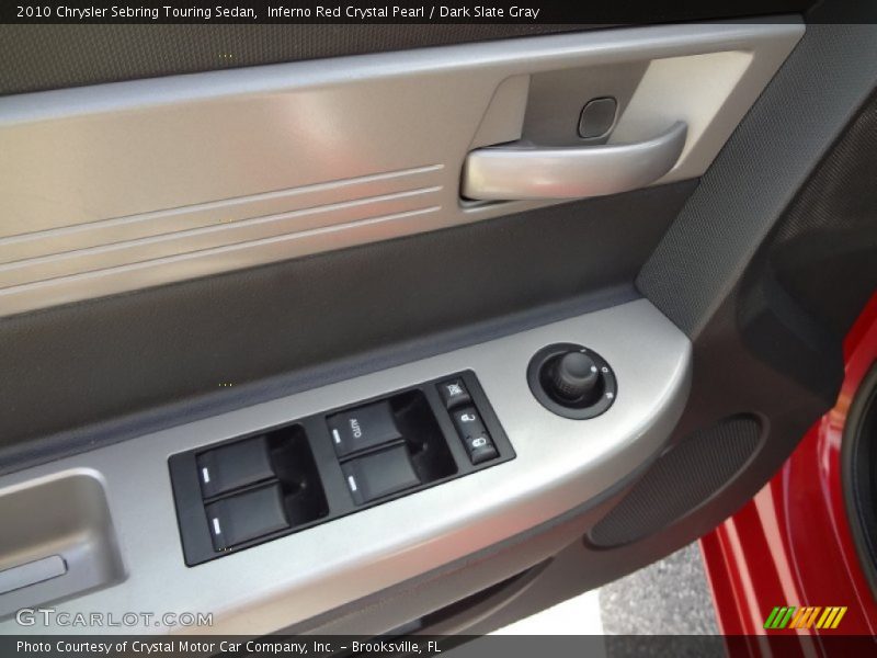 Inferno Red Crystal Pearl / Dark Slate Gray 2010 Chrysler Sebring Touring Sedan