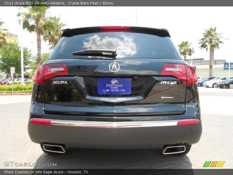 Crystal Black Pearl / Ebony 2013 Acura MDX SH-AWD Advance