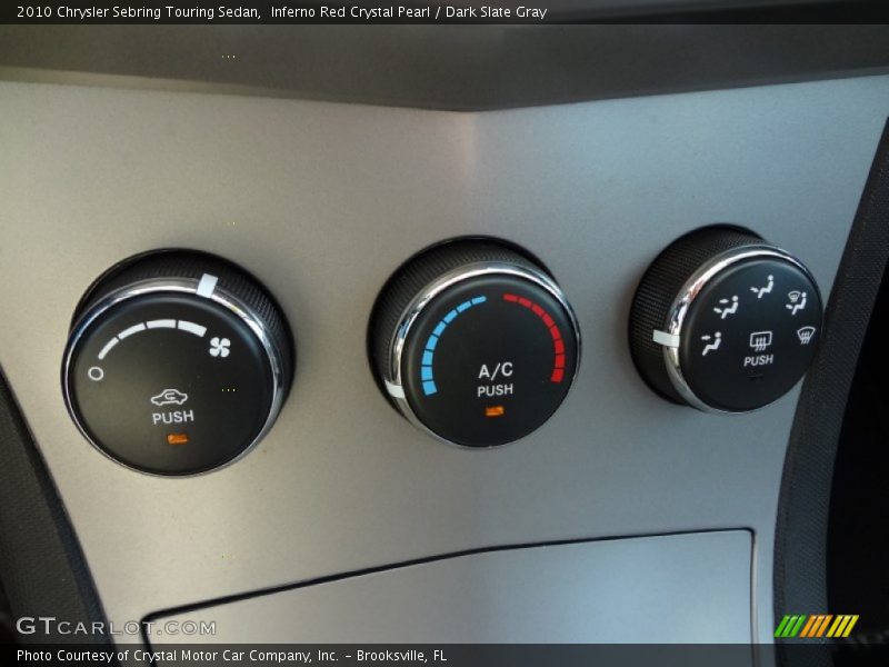 Inferno Red Crystal Pearl / Dark Slate Gray 2010 Chrysler Sebring Touring Sedan