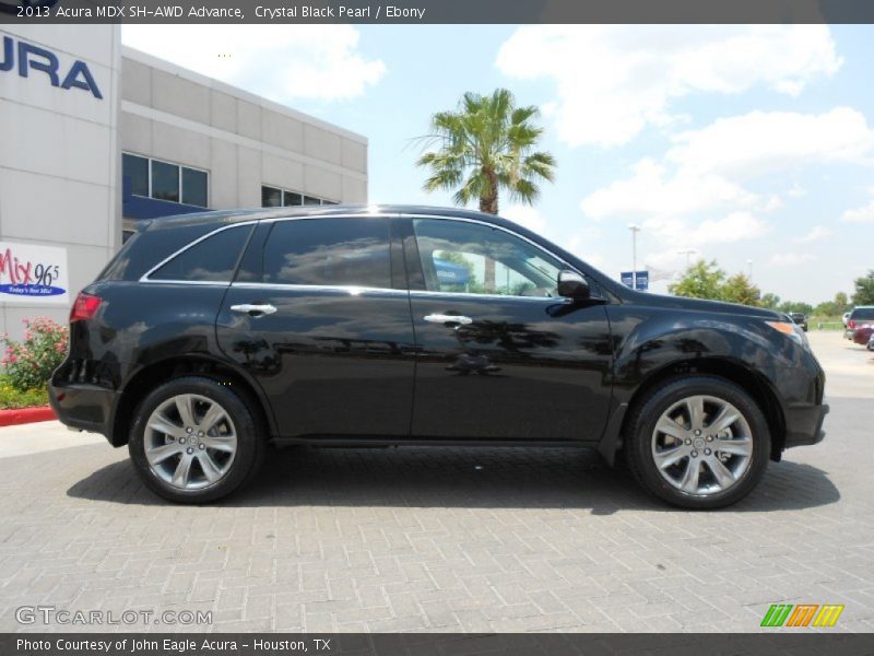 Crystal Black Pearl / Ebony 2013 Acura MDX SH-AWD Advance