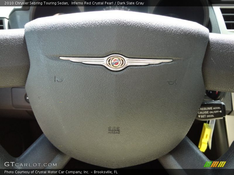 Inferno Red Crystal Pearl / Dark Slate Gray 2010 Chrysler Sebring Touring Sedan