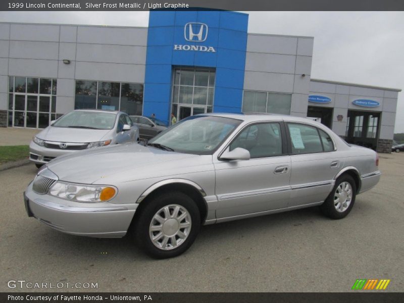 Silver Frost Metallic / Light Graphite 1999 Lincoln Continental