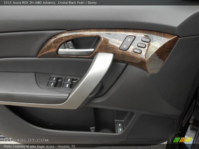 Crystal Black Pearl / Ebony 2013 Acura MDX SH-AWD Advance