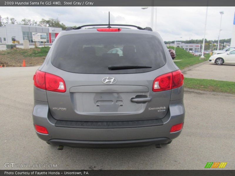 Steel Gray / Gray 2009 Hyundai Santa Fe GLS 4WD