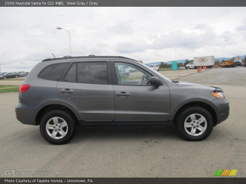 Steel Gray / Gray 2009 Hyundai Santa Fe GLS 4WD