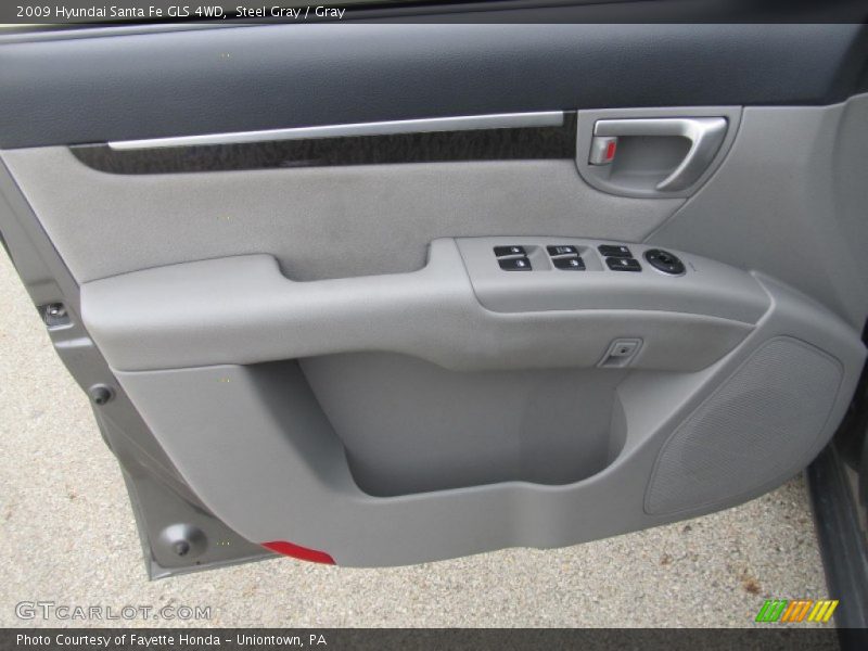 Steel Gray / Gray 2009 Hyundai Santa Fe GLS 4WD