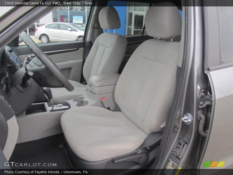 Steel Gray / Gray 2009 Hyundai Santa Fe GLS 4WD