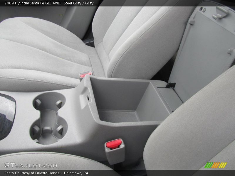 Steel Gray / Gray 2009 Hyundai Santa Fe GLS 4WD