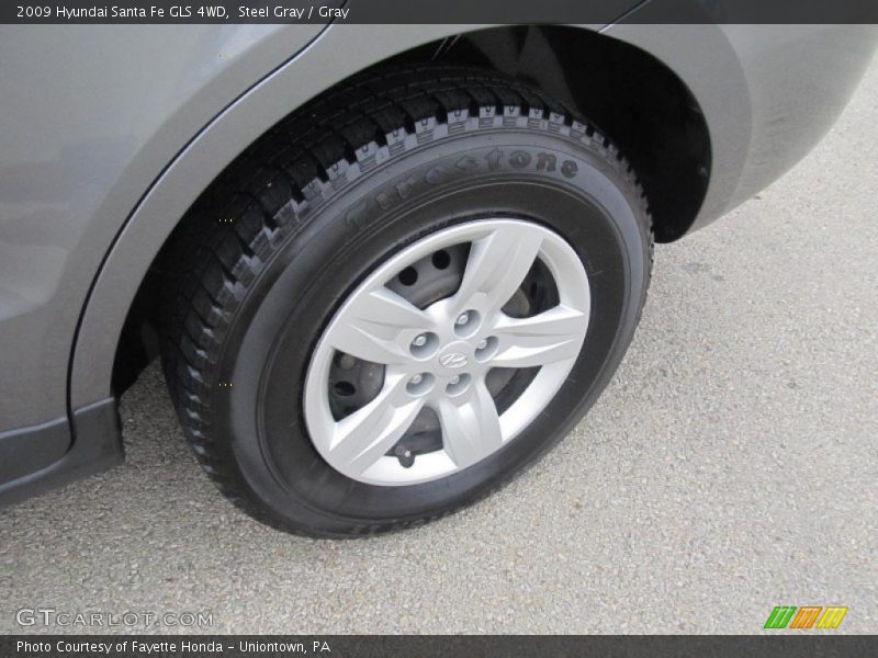 Steel Gray / Gray 2009 Hyundai Santa Fe GLS 4WD