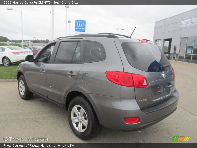 Steel Gray / Gray 2009 Hyundai Santa Fe GLS 4WD