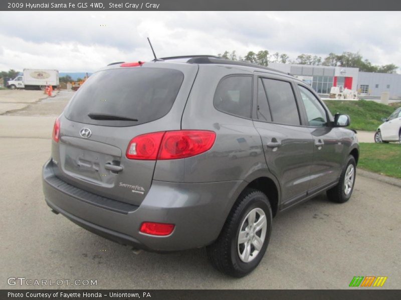 Steel Gray / Gray 2009 Hyundai Santa Fe GLS 4WD