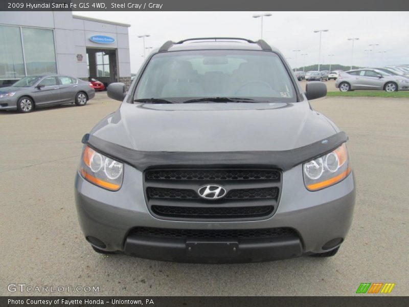 Steel Gray / Gray 2009 Hyundai Santa Fe GLS 4WD
