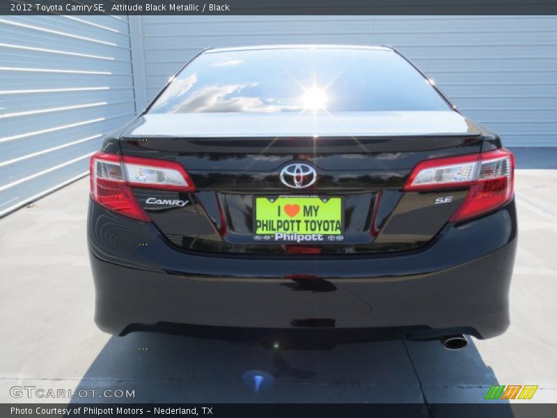 Attitude Black Metallic / Black 2012 Toyota Camry SE