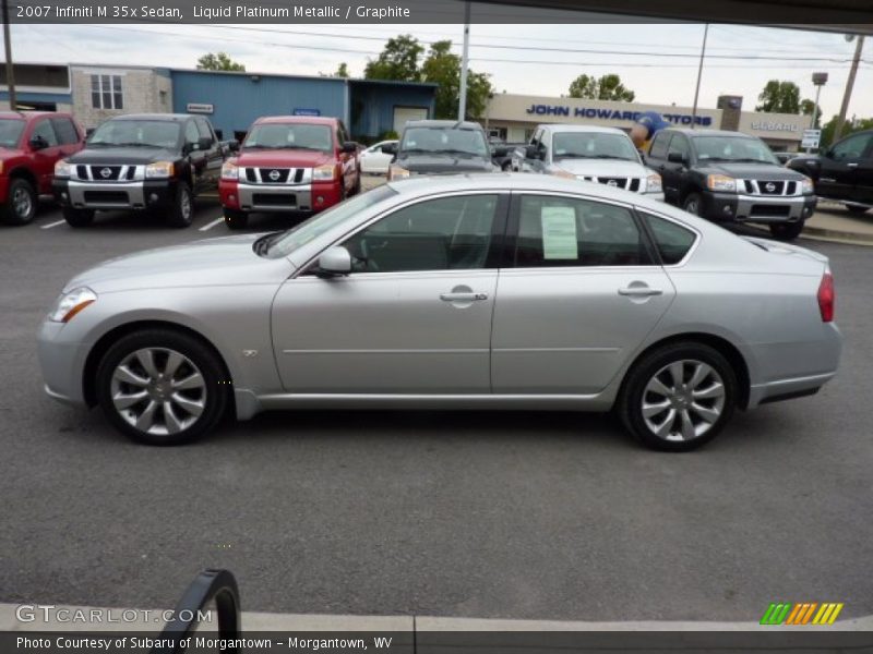 Liquid Platinum Metallic / Graphite 2007 Infiniti M 35x Sedan
