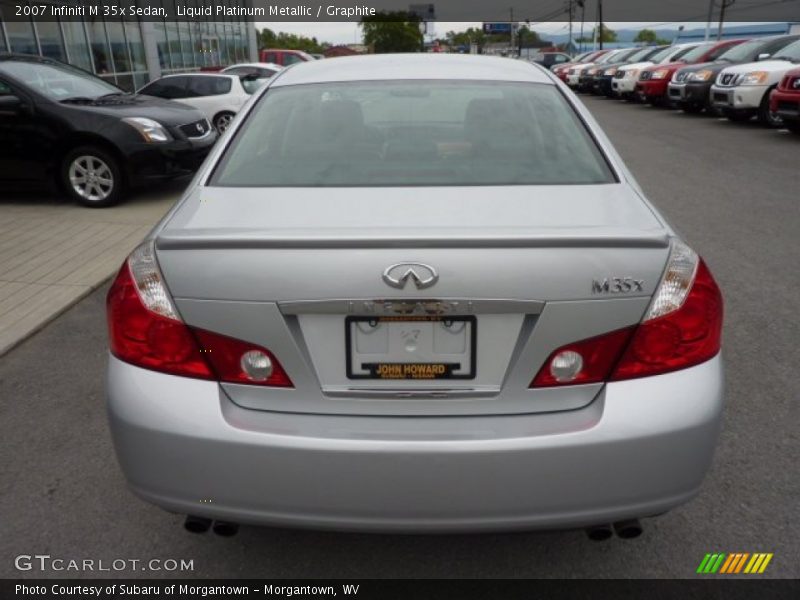 Liquid Platinum Metallic / Graphite 2007 Infiniti M 35x Sedan