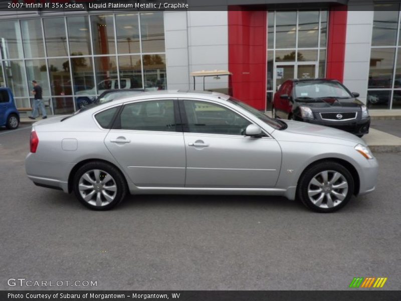 Liquid Platinum Metallic / Graphite 2007 Infiniti M 35x Sedan