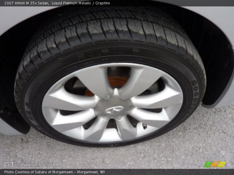Liquid Platinum Metallic / Graphite 2007 Infiniti M 35x Sedan