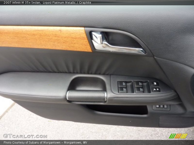Liquid Platinum Metallic / Graphite 2007 Infiniti M 35x Sedan