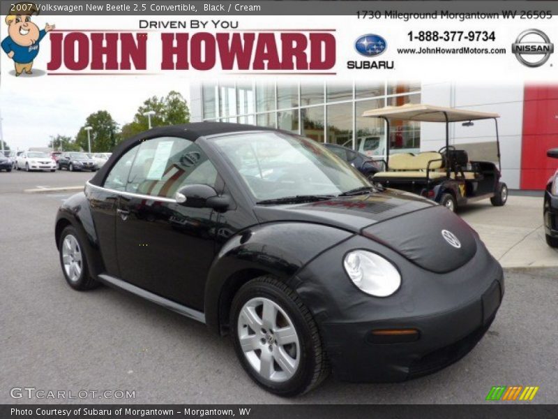 Black / Cream 2007 Volkswagen New Beetle 2.5 Convertible