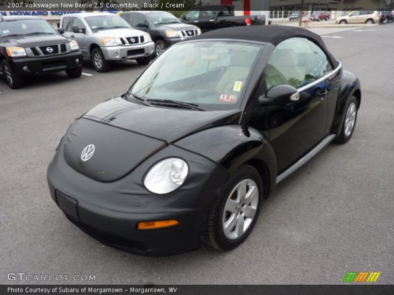 Black / Cream 2007 Volkswagen New Beetle 2.5 Convertible