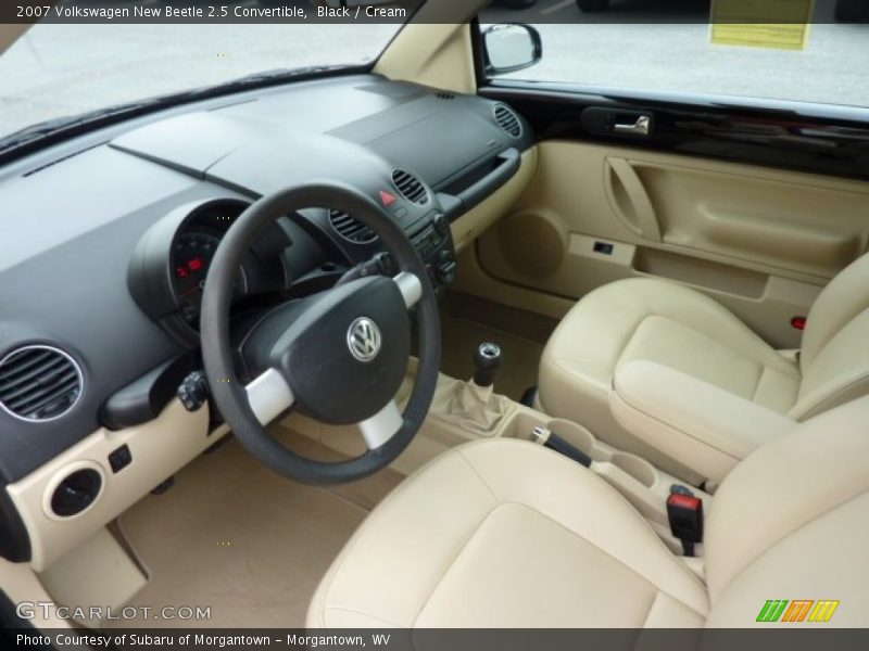 Black / Cream 2007 Volkswagen New Beetle 2.5 Convertible