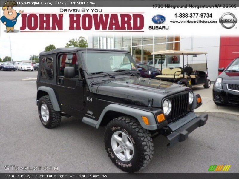 Black / Dark Slate Gray 2005 Jeep Wrangler X 4x4